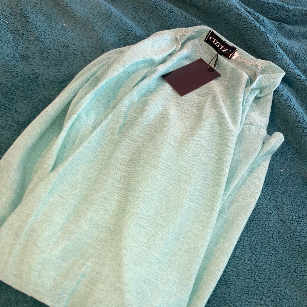 Womens green cardigan